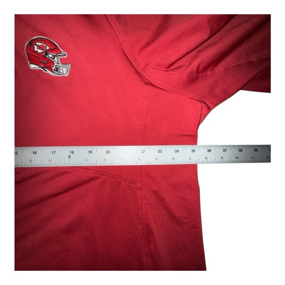 CUTTER & BUCK KC Chiefs Women's Helmet Logo Half-Zip Pullover Red 3X - Picture 12 of 13